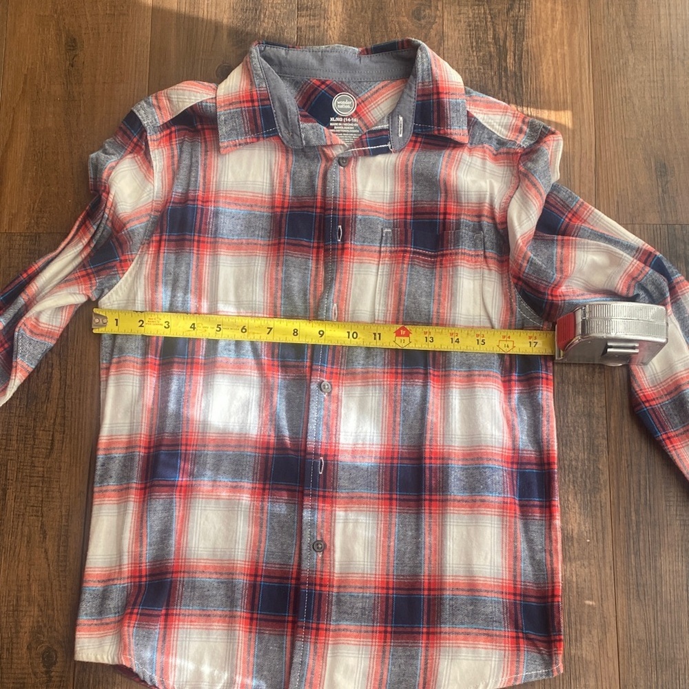Bundle Wonder Nation Black and White Plaid Shirt - Picture 6 of 16